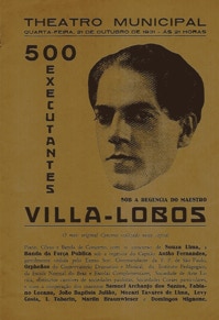 Villa-Lobos-Konzert in Sao Paulo 1931. Archiv ISMPS. Copyright